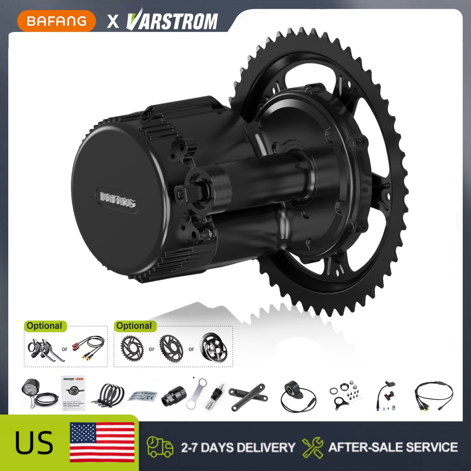 BAFANG 48V 500W/750W ミッドドライブモー - Side Hung Mid Drive Motor Kit のレビューと価格